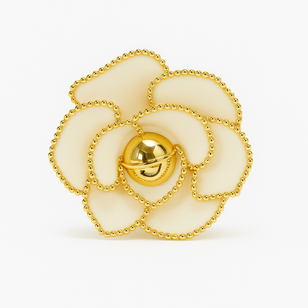 ✨Luxe Flower Klem Creme ✨