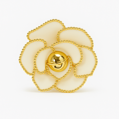 ✨Luxe Flower Klem Creme ✨