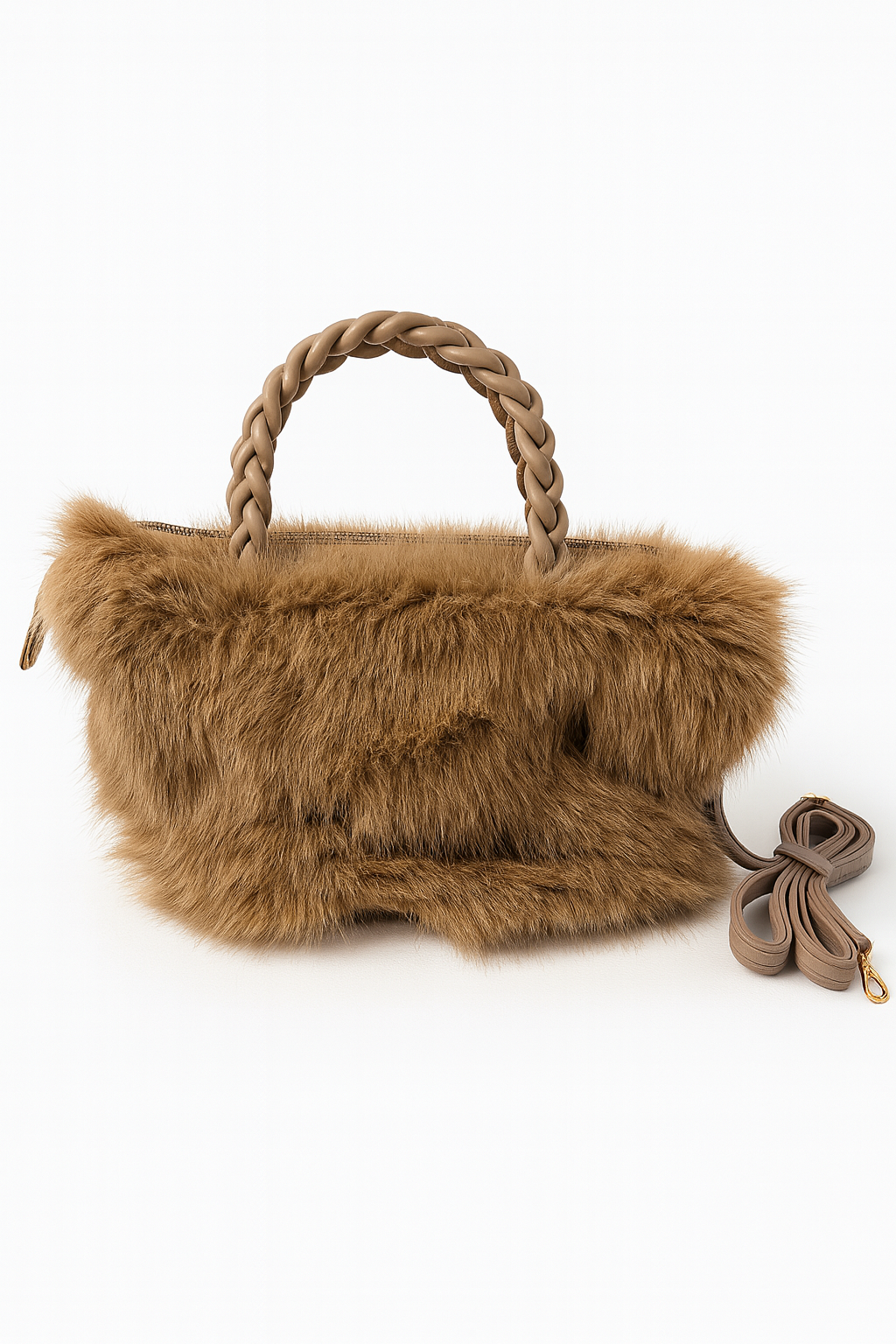 ✨Exclusive DIVA FLUFFY Bag Camel✨