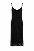 Black Lace Midi Dress