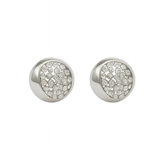 ✨ Crystal Dome Sparkle Studs – Luxe Shine Edition