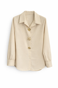 🤎Golden Shell Broche Blouse