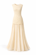 Amara Creme  Maxi Dress