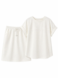 Wit Comfort Set met T-shirt en Skirt