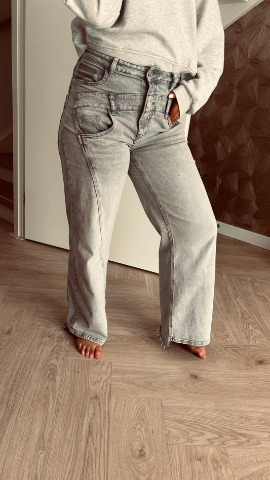 Double Effect Jeans | Grey | L21299