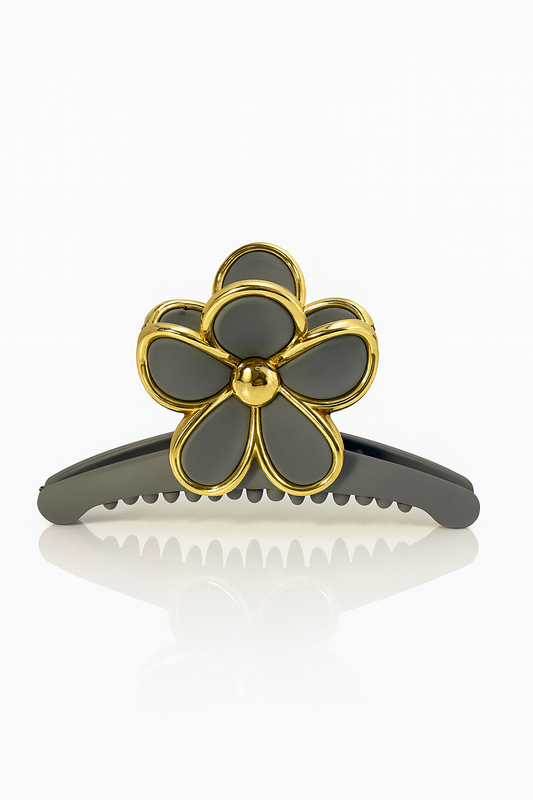 ✨ Flower Long Klem Grijs ✨