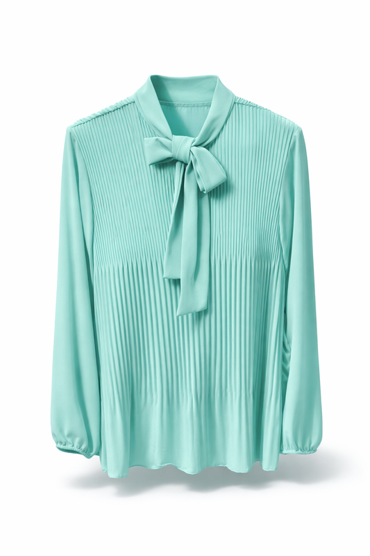 Plisse top mint
