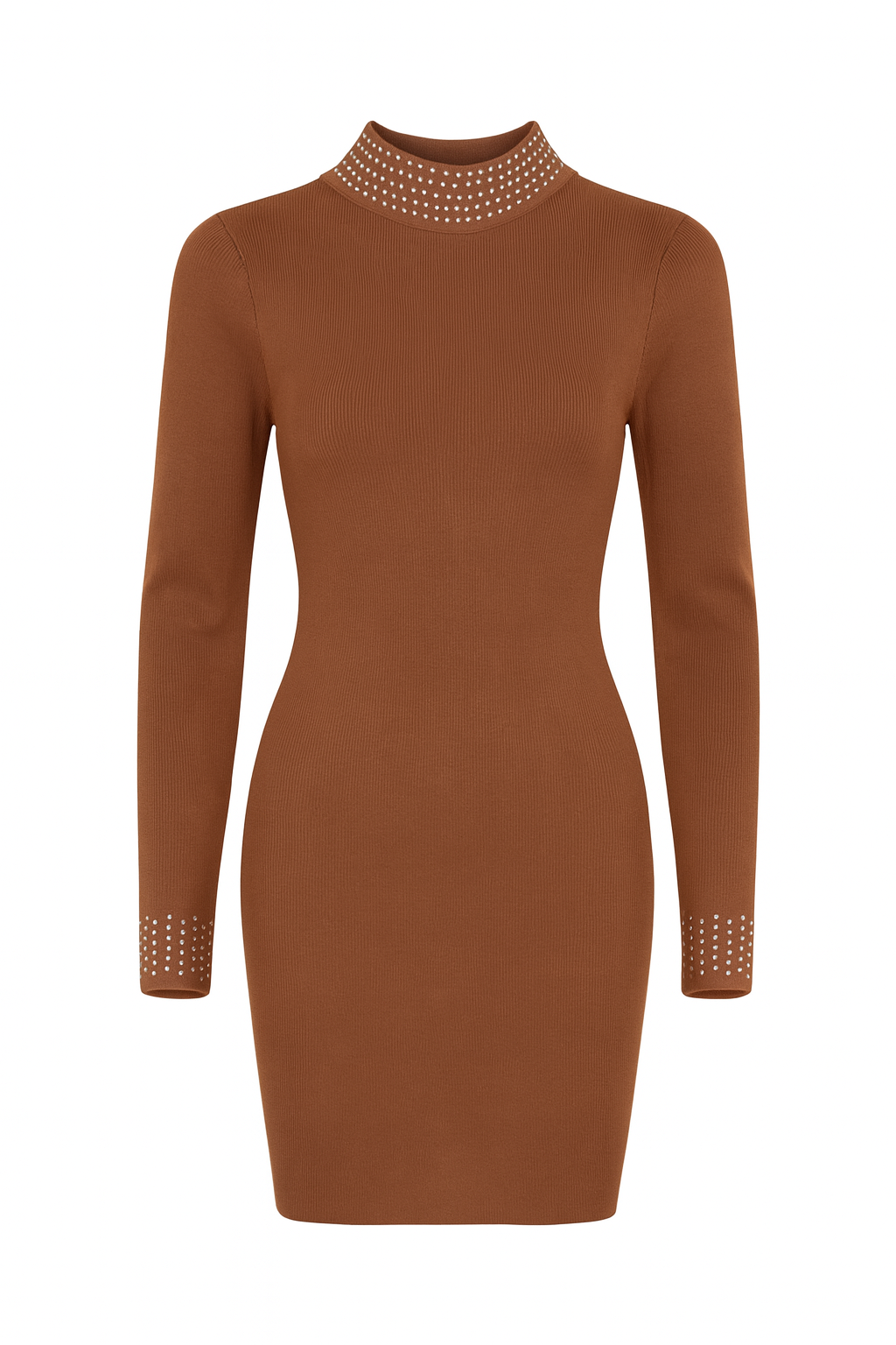 ✨ Luxe Mini Dress – Bruin – One Size (36 t/m 42) ✨