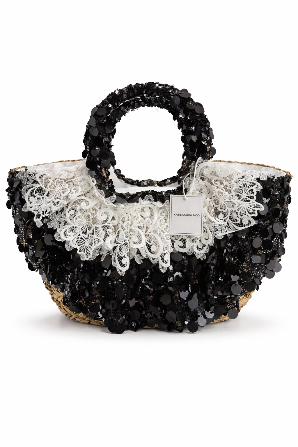 🖤 Luna Lace Sparkle Bag