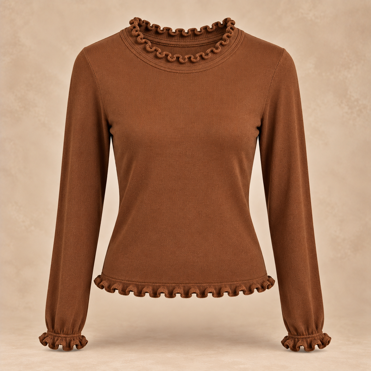 Yesly top stretch camel