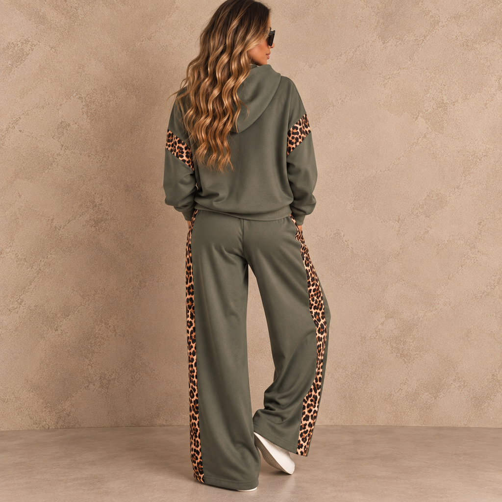 Sammy cheetah jogging set groen