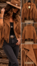 Indy franje boho jasje camel