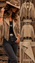 Indy franje boho jasje beige