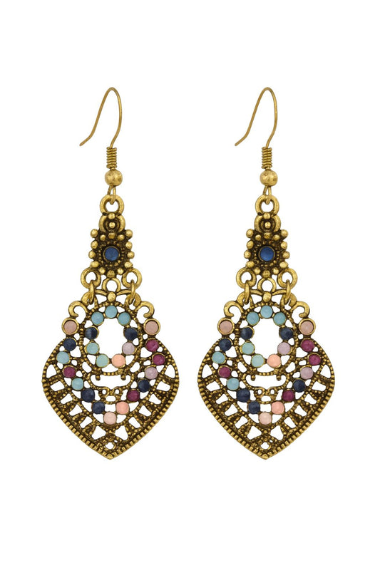 ✨ Golden Vintage Harmony – Luxe Boho Earrings ✨