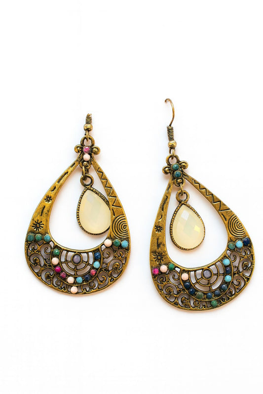✨ Golden Boho Goddess – Luxe Statement Earrings ✨