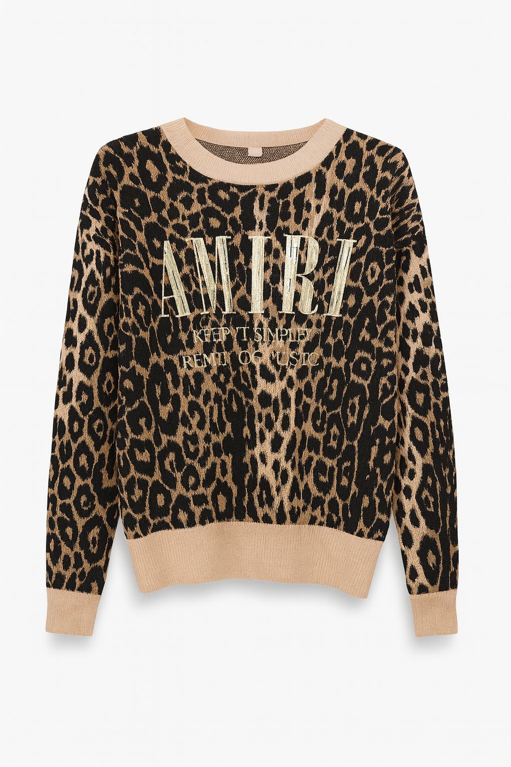 Leopard Trui amiri– Dames Trui met Tekstprint