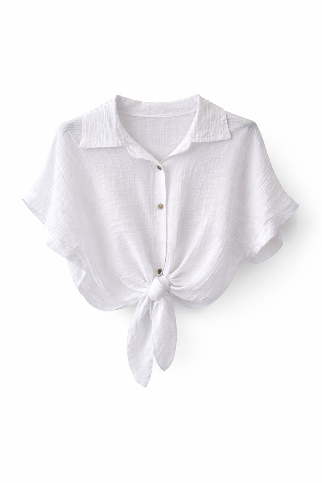 witte strik top