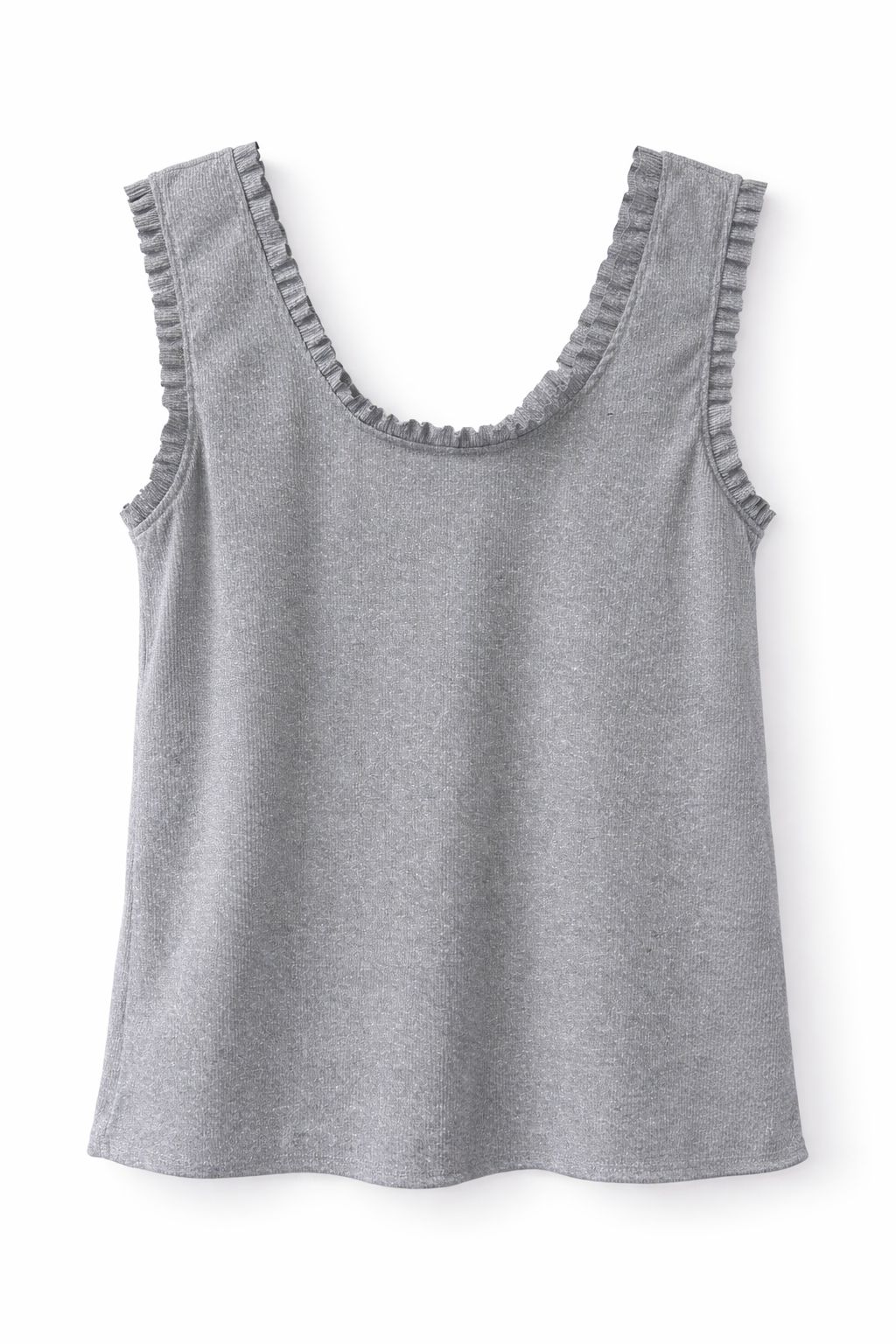 grijs Top met Ruffle