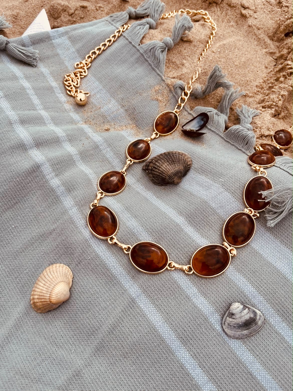 Golden Amber Waist Belt