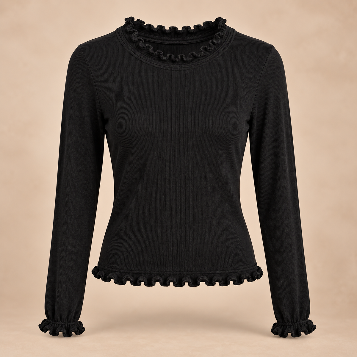 Yesly top stretch zwart