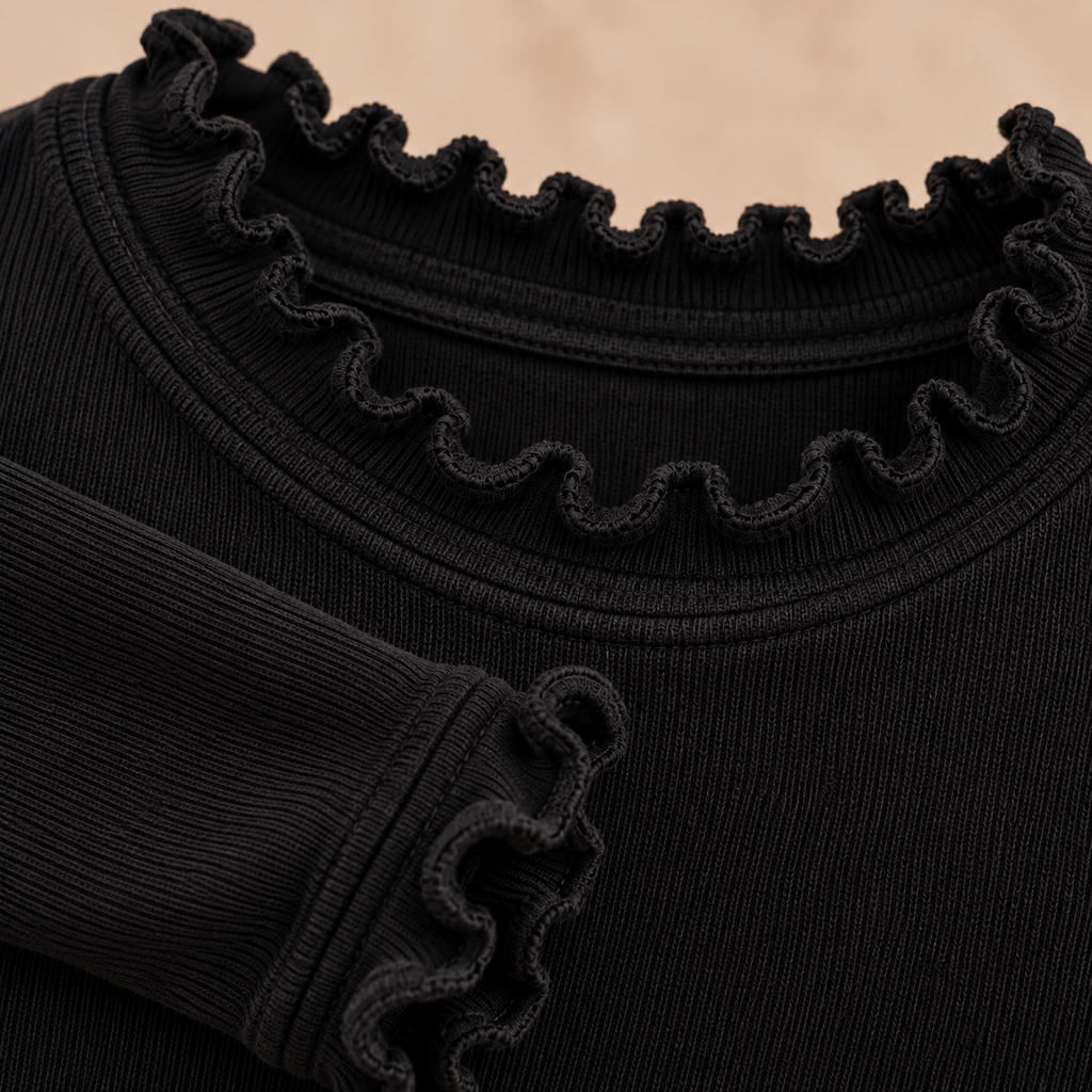 Yesly top stretch zwart
