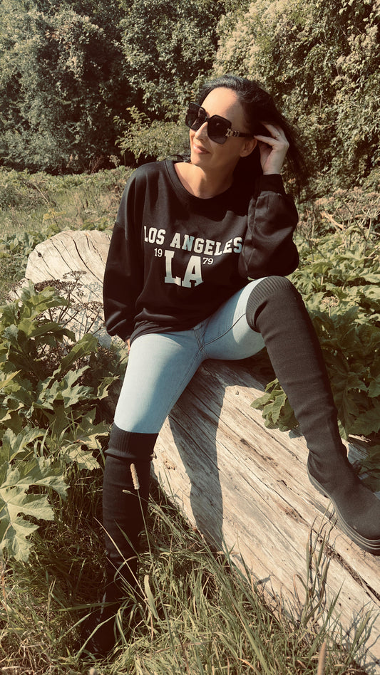 LA Sweater | Zwart