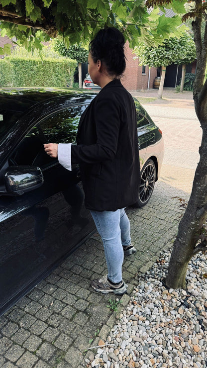 Oversized Colbert | Zwart