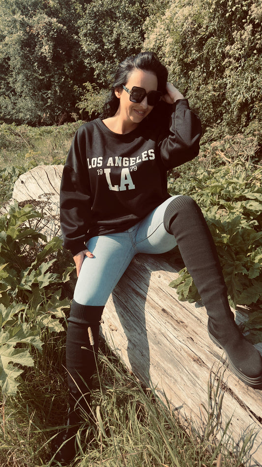 LA Sweater | Zwart