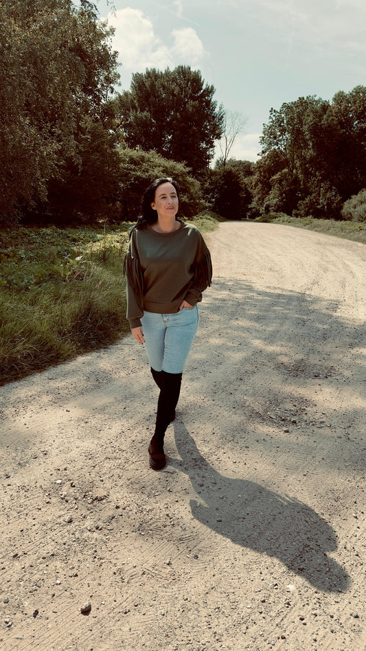 Fringe Sweater | Groen