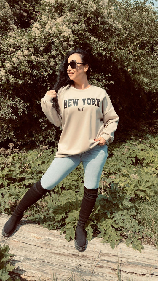 NY Sweater | Creme